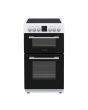 Montpellier MDOC50FW 50cm Double Ceramic Cooker in White