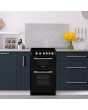 Montpellier MDOG50LK 50cm Double Gas Cooker in Black