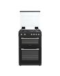 Montpellier MDOG60LK 60cm Double Gas Cooker in Black