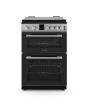 Montpellier MDG600LK 60cm Gas Double Oven Cooker in Black
