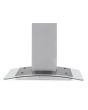 Montpellier MHG600X 60cm Curved Glass Stainless Steel Chimney Hood