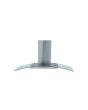 Montpellier MHG900X 90cm Curved Glass Cooker Hood In Stainless Steel