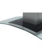 Montpellier MHG900X 90cm Curved Glass Cooker Hood In Stainless Steel