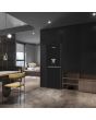 Montpellier MLF1770EKWD Low Frost Fridge Freezer With Water Dispenser In Black