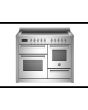 Bertazzoni PRO115I3EXT Professional 110cm Range Cooker XG Oven Induction Stainless Steel