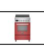 Bertazzoni PRO64I1EROT Professional 60cm Induction Single Cooker - Gloss Red