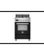 Bertazzoni PRO64L1ENET Professional 60cm Dual Fuel Single Cooker - Gloss Black