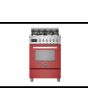 Bertazzoni PRO64L1EROT Professional 60cm Dual Fuel Single Cooker - Gloss Red