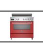 Bertazzoni PRO95I1EROT Professional 90cm Range Cooker Single Oven Induction Gloss Red