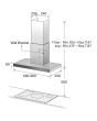 Samsung NK36M3050PS Series 2 90cm Chimney Cooker Hood - Stainless Steel