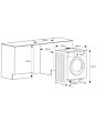 Teknix BITKWD8614 Integrated 8/6kg Washer Dryer with 1400rpm Spin - White