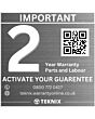Teknix TK2CLED8W 8kg Condenser Tumble Dryer - White