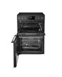 Midea MFO24EME4R118-BK 60cm Double Oven FS Cooker with Ceramic Hob - Black - AA Rated