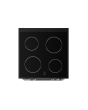 Midea MFO24EME4R118-BK 60cm Double Oven FS Cooker with Ceramic Hob - Black - AA Rated