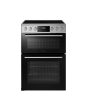 Midea MFO24EME4R118-SS 60cm Double Oven FS Cooker with Ceramic Hob - Stainless Steel - AA Rated