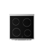 Midea MFO24EME4R118-SS 60cm Double Oven FS Cooker with Ceramic Hob - Stainless Steel - AA Rated