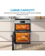Midea MFO24EME4R118-SS 60cm Double Oven FS Cooker with Ceramic Hob - Stainless Steel - AA Rated