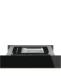 Smeg CPV615NR 15cm Height Dolce Stil Novo Vacuum Drawer, Black Glass