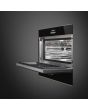 Smeg CPV615NR 15cm Height Dolce Stil Novo Vacuum Drawer, Black Glass