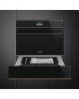 Smeg CPV615NR 15cm Height Dolce Stil Novo Vacuum Drawer, Black Glass