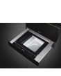 Smeg CPV615NR 15cm Height Dolce Stil Novo Vacuum Drawer, Black Glass