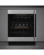 Smeg CVI338LX3 60cm Classic Undercounter Wine Cooler with Left Hand Hinge, Stainless Steel
