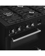 Smeg CX103GMBL Concert 100cm Dual Fuel Range Cooker - Black
