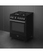 Smeg CX61GMBL 60Cm Concet Dual Fuel Cooker - Black