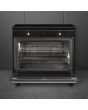 Smeg CX91IMBL 90cm Classic Single Cavity Induction Range Cooker - Black