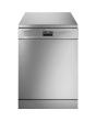 Smeg DF344BX 60cm Freestanding Dishwasher, Stainless Steel
