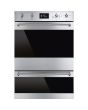 Smeg DOSP6390X Classic Pyrolytic Double Oven, Stainless Steel