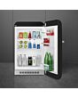Smeg FAB10HRBL6 Retro Mini Fridge with Ice Box Right Hand Hinge - Black