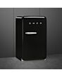 Smeg FAB10HRBL6 Retro Mini Fridge with Ice Box Right Hand Hinge - Black