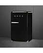 Smeg FAB10HRBL6 Retro Mini Fridge with Ice Box Right Hand Hinge - Black