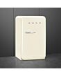 Smeg FAB10HRCR5 Retro Mini Fridge with Ice Box Right Hand Hinge - Cream
