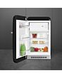 Smeg FAB10LBL6 Retro Mini Fridge Left Hand Hinge - Black