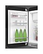 Smeg FAB10LBL6 Retro Mini Fridge Left Hand Hinge - Black