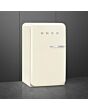 Smeg FAB10LCR6 Retro Mini Fridge Left Hand Hinge - Cream