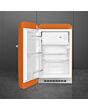 Smeg FAB10LOR6 Retro Mini Fridge Left Hand Hinge - Orange