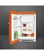 Smeg FAB10LOR6 Retro Mini Fridge Left Hand Hinge - Orange