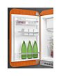 Smeg FAB10LOR6 Retro Mini Fridge Left Hand Hinge - Orange