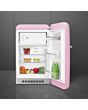 Smeg FAB10RPK6 Retro Mini Fridge Right Hand Hinge - Pink