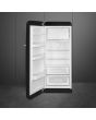 Smeg FAB28LBL5UK 60cm 50s Style Left Hand Hinge Fridge with Icebox, Black