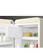 Smeg FAB28LCR6UK Retro Fridge Freezer Left Hand Hinge - Cream