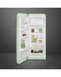 Smeg FAB28LPG5 60cm 50s Style Left Hand Hinge Fridge with Icebox, Pastel Green