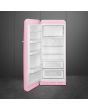Smeg FAB28LPK5 60cm 50s Style Left Hand Hinge Fridge with Icebox, Pink