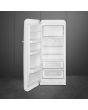 Smeg FAB28LWH5UK 60cm 50s Style Left Hand Hinge Fridge with Icebox, White