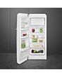Smeg FAB28LWH6UK Retro Fridge with Icebox Left Hand Hinge - White