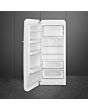 Smeg FAB28LWH6UK Retro Fridge with Icebox Left Hand Hinge - White