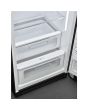 Smeg FAB28RBL5UK 60cm 50s Style Right Hand Hinge Fridge with Icebox, Black